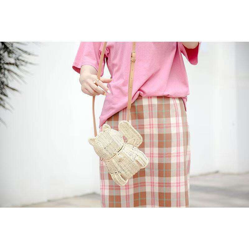 Shoulder new rattan Ladies Lucky Fashion cat Crossbody Messenger Hand Bags Women Girl basket free shippingcatlin_fashion_bags