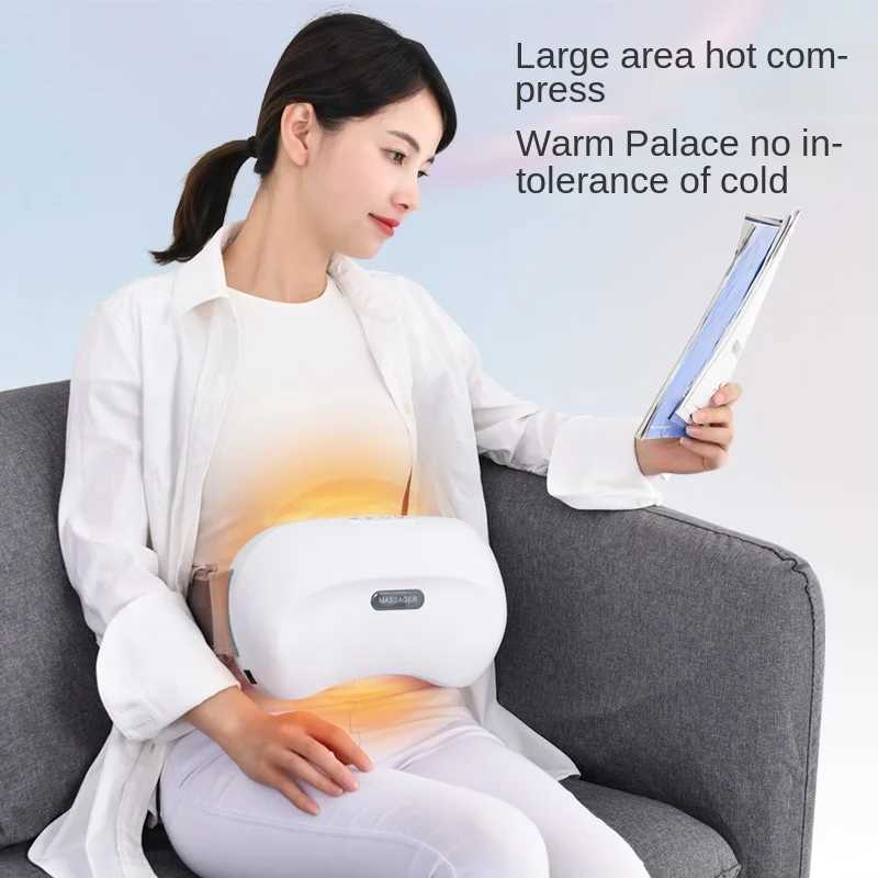 Electric Abdominal Massager Health Care Deep Knead Abdomen Instrument Vibration Body Massage Tool Physio Heating SlimmingW250512