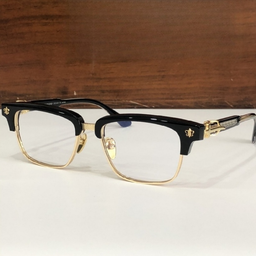 High Quality Men optical glasses Classic Luxury Designer Women eyeglass Titanium Punk Business Design Prescription Spectacle Frames with box 8206 SIZE