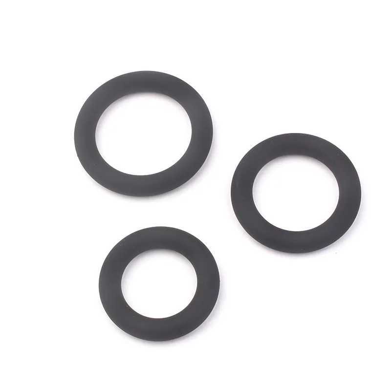 3Pcs Penis Ring Set Silicone Cock Rings Ejaculation Delay Cockring Sex Toys For Men Adult Product Dick Lock Erection Sexy Shop W250512