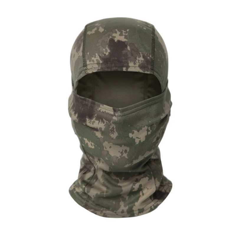 Tactical Camouflage Balaclava Full Face Mask CS Wargame Army Hunting Cycling Sports Helmet Liner Cap Military Multicam CP ScarfW250512