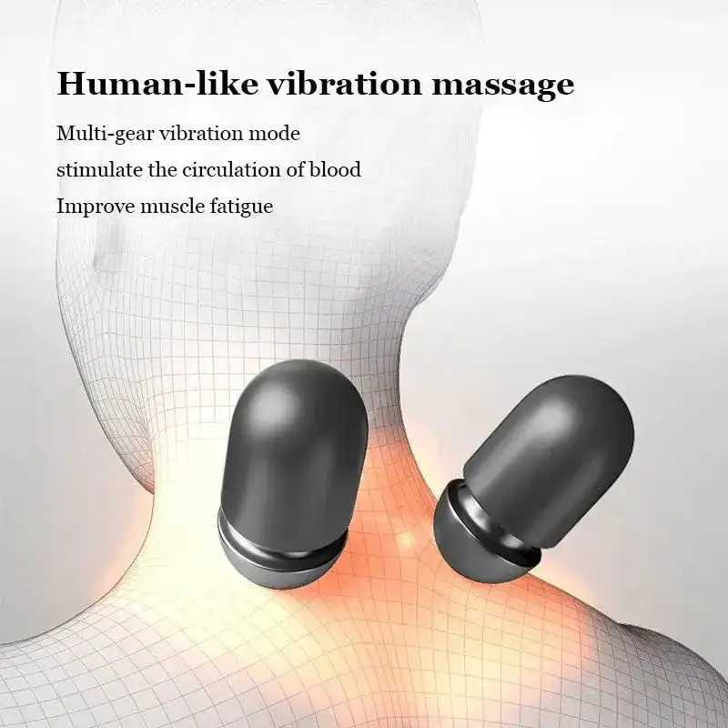 Heating Massage Neck Pillow Electric Neck Massage Pillow Cervical Stretcher Vibration Massage Back Non Traction Sleeping PillowsW250512