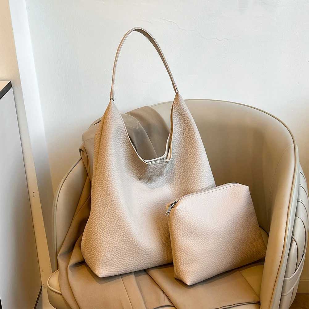 Shoulder Bag for Women Solid Color Slouchy Hobo Bag PU Leather Large Capacity Handbag Trendy for Work TravelXJ250512