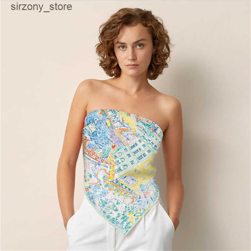 Twill Silk Scarf Women Cheetah Leopard Printing Square Scarves Fashion Versatile Wrap Female Foulard Large Hijab Beach Shawl Neckerchief 130CM*130CM z