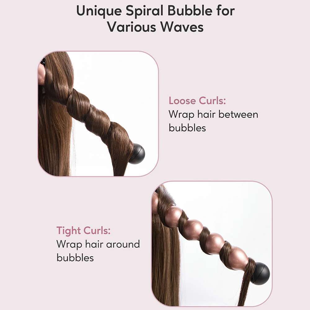 KIPOZI Electric Curler 5 In 1 Replaceable Set Long Tong Wand Ptc Professional Hair Curling Iron