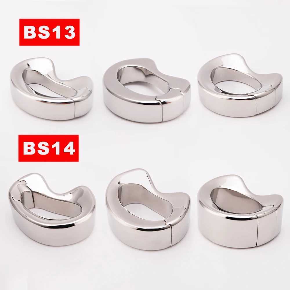 Male Heavy Duty Ball Stretcher Metal Scrotum Pendant Testicular Weight Cock Ring Penis Restraint Stainless Steel Sex Toys For Men W250512