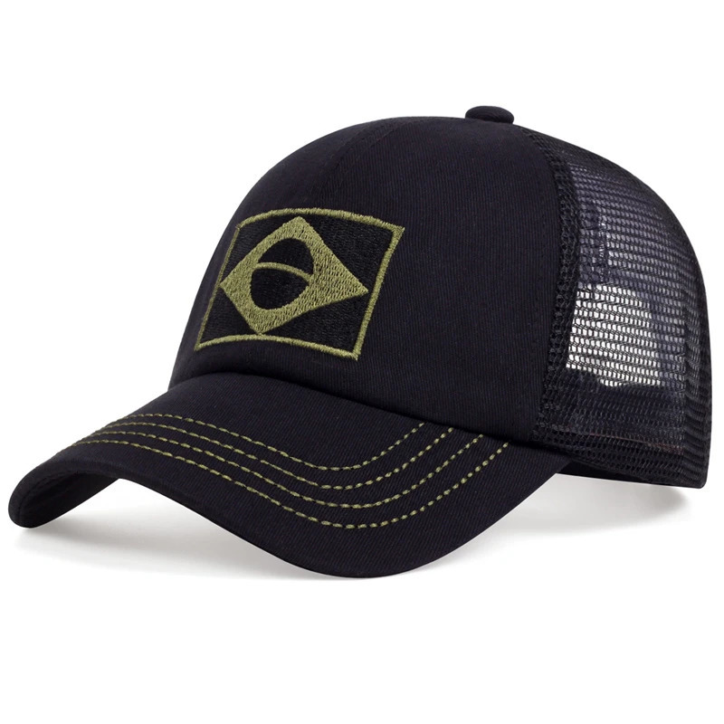 Brazilian flag camouflage baseball cap fashion jungle combat caps adjustable outdoor cotton casual hat hip hop sports hats 250512