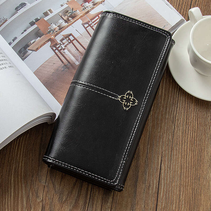 Wallet Women's Long Zipper, Large Capacity, Card Position, Multi function, Two Fold Student Handbag