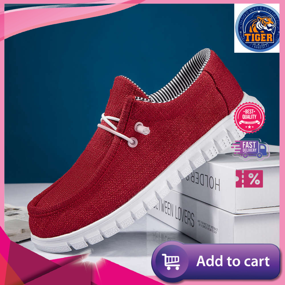 Ddmytiger For Casual Canvas Women Ladies Loafers Breathable Slip On Flats Female Vulcanized Driving Walking Shoes Outdoor Shoes