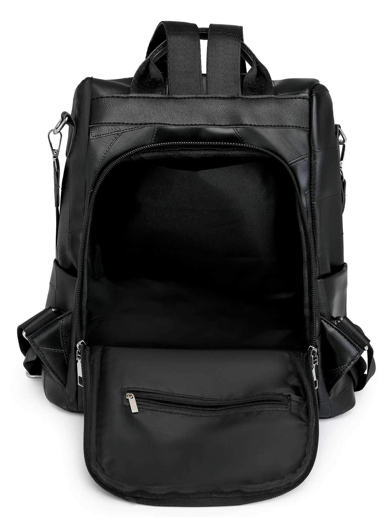 New Fashion Casual Backpack Womens Bag Fashion Bag Large Capacity Shoulder Portable Student School Bag Z250512