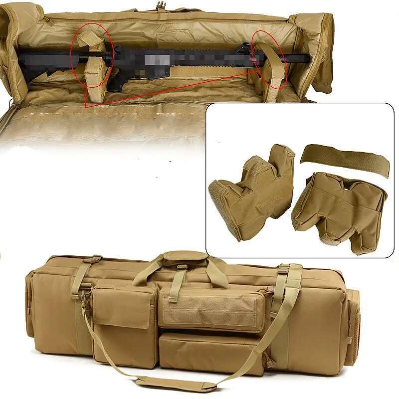 Heavy Duty Hunting Bags M249 Tactical Backpack Outdoor Airsoft Paintball Sport Rifle Bag 600D Oxford Gun Case