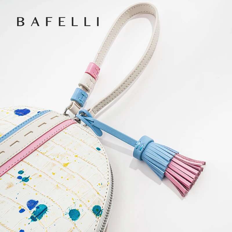 BAFELLI Women's NEW BAG ORIGINAL STYLE DESIGNER BRAND HANDBAG TRENDING EVENING 2025 FASHION PURSE LEATHER CASUAL COLOR