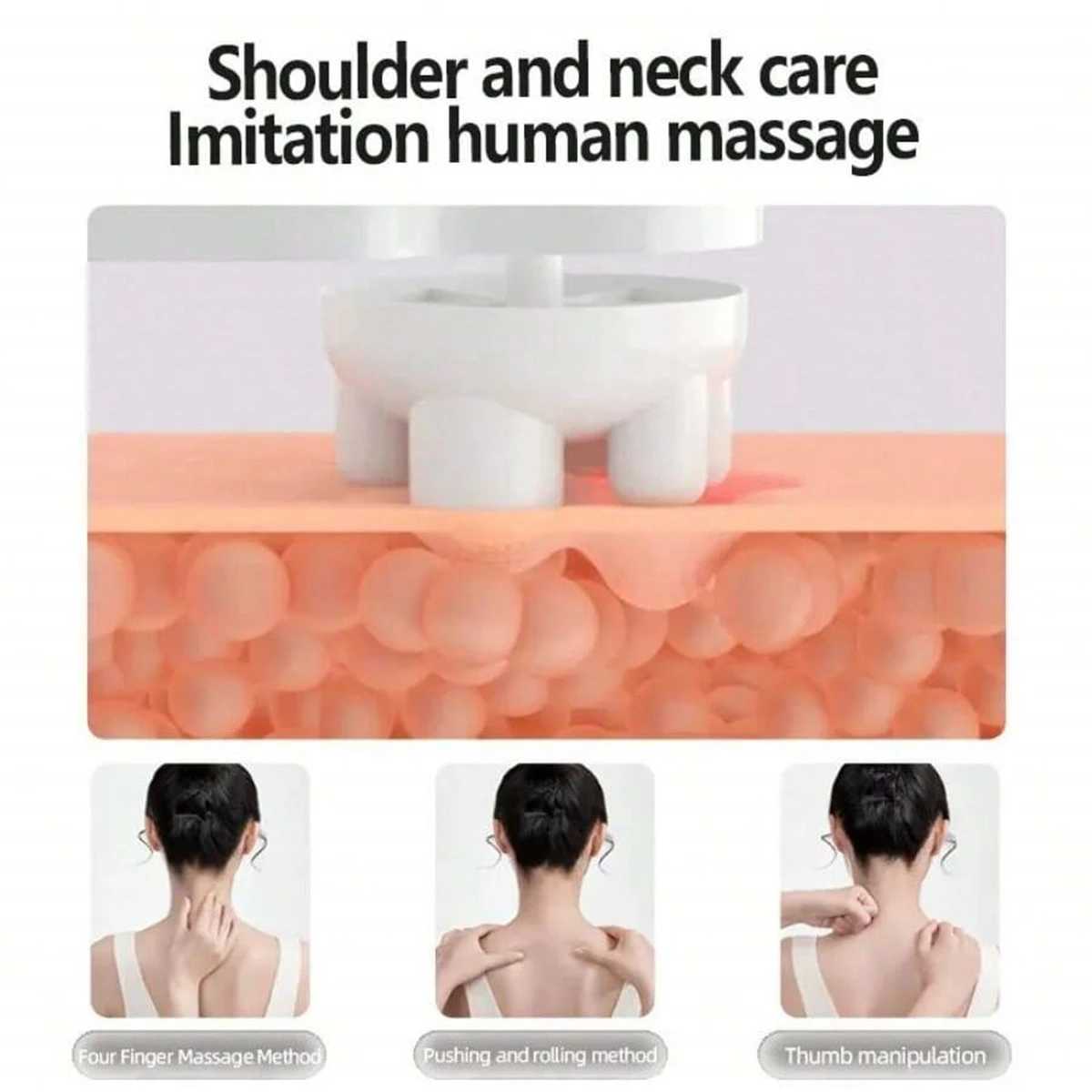 1pc Electric Neck Massager U-shaped Massage Pillow Cervical And Neck Massager With Durable Memory Sponge Massage PillowW250512