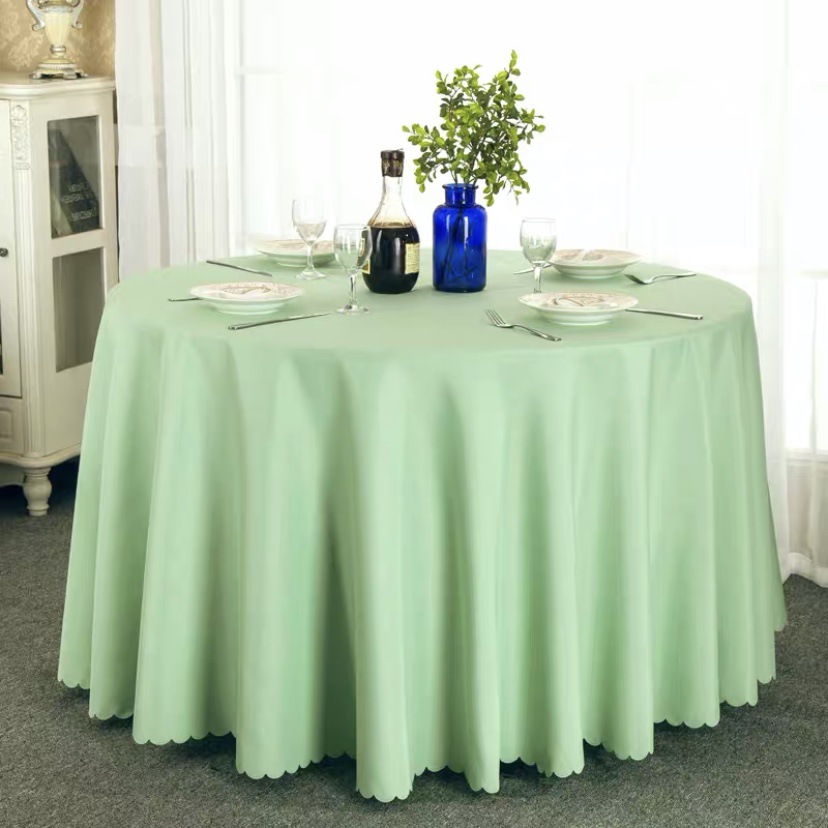 B409 Thickened plain tablecloth wedding red tablecloth hotel restaurant fabric tablecloth event meeting rectangular tablecloth