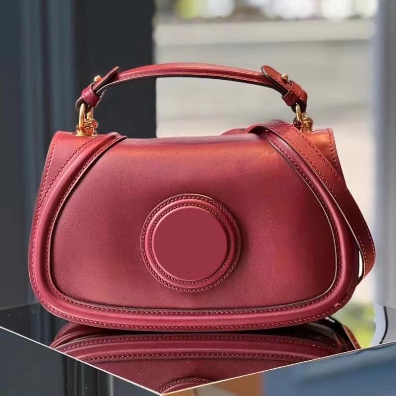 designer handle blondie chain bag women handbag genuine purse leather sacoche style vintage clutch fashion crossbody letter pure color lady underarm wallet 815714