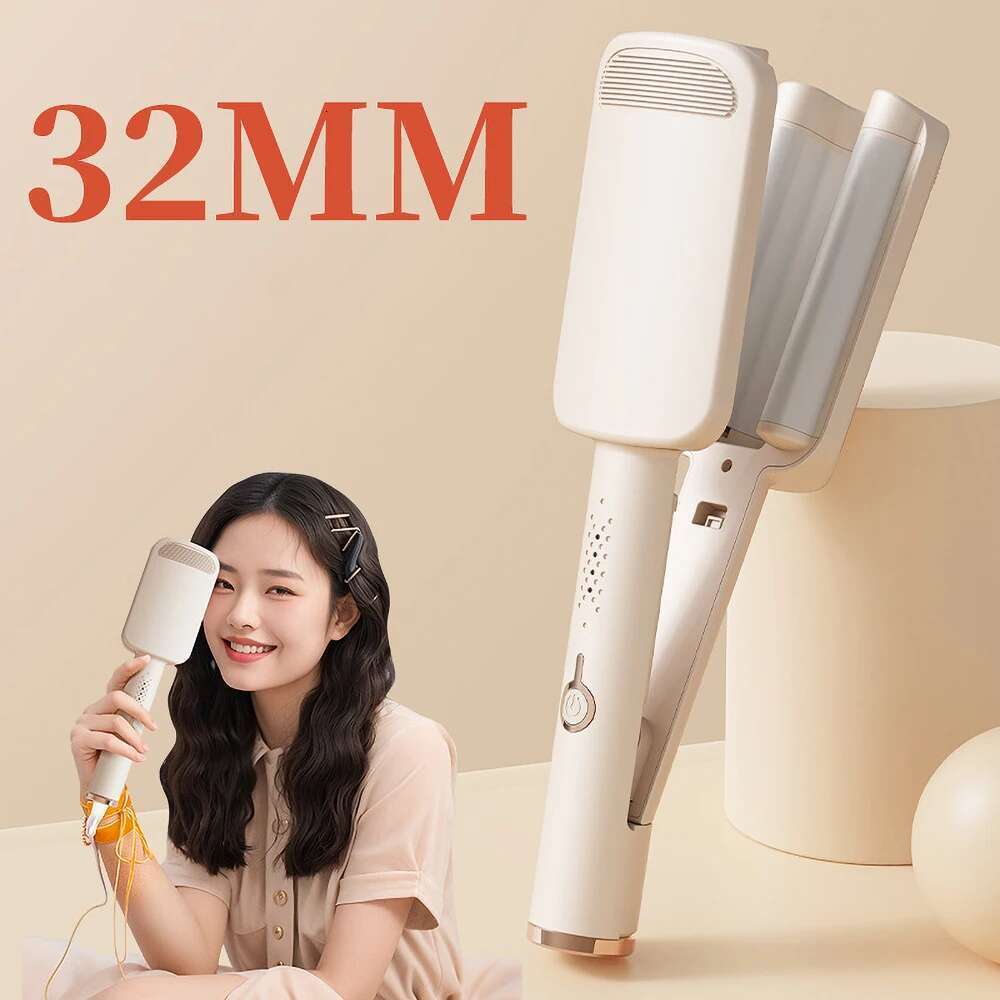 Electric Curling Iron 32Mm Women's Styling Tool Hair Curler Fast Heating Titanium Barrel For Curly Waves Home Appliance