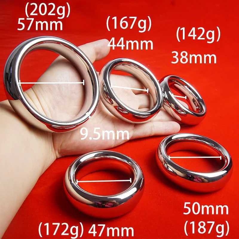 Heavy Weight Cock RingGrip Around Penis and TesticlesMetal Long-Lasting Erection CockringSex Toys for MenBall Stretcher W250512