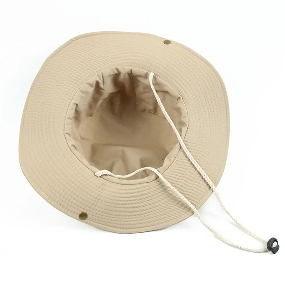 Men Women Sun Hat Wide Brim Breathable Fishing Cap Mens Bucket Hats Hiking Jungle Summer Outdoor Camo Caps 250512