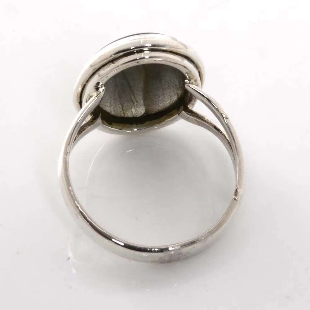 Natural Labradorite 925 Sterling Silver Ring