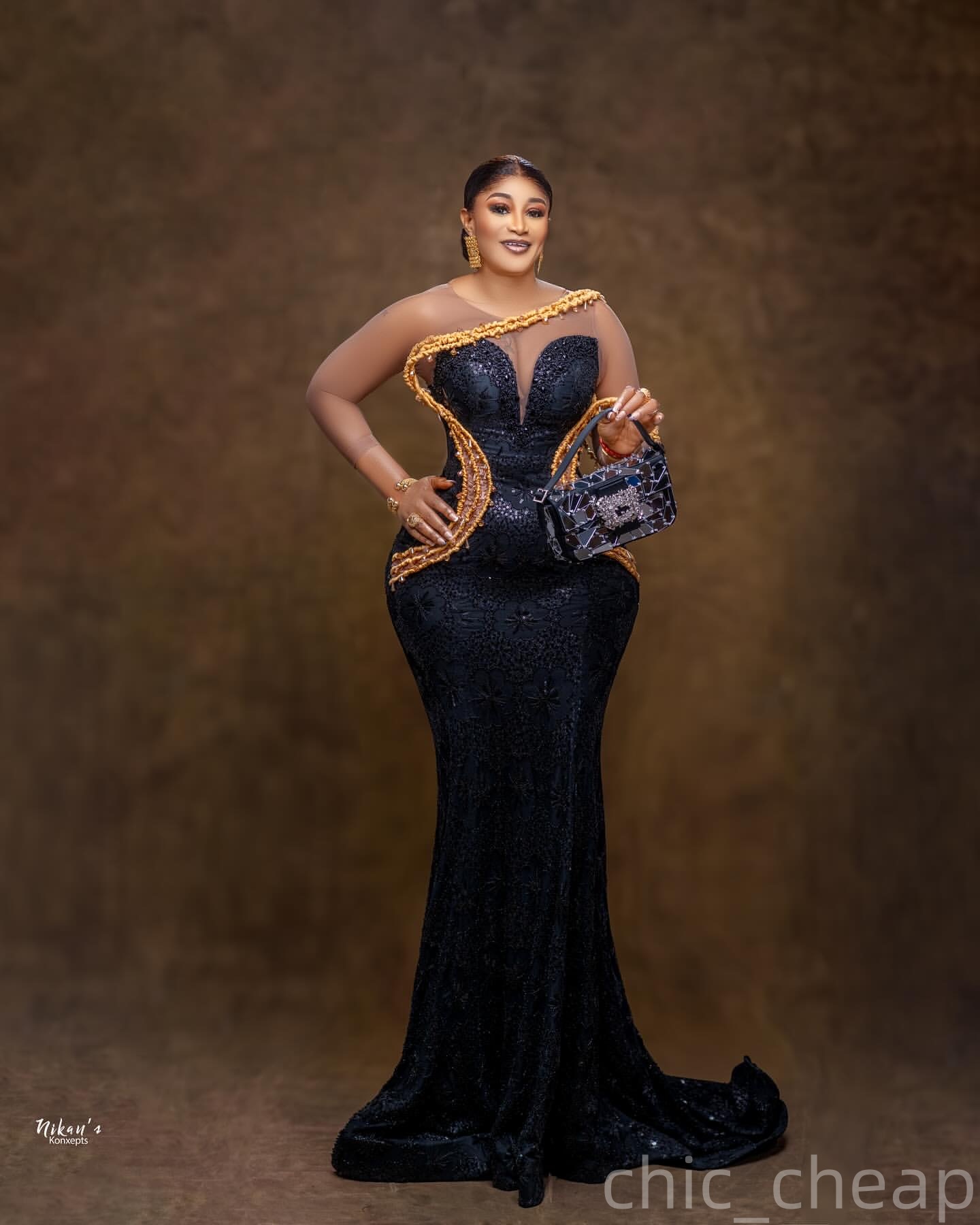 Black Mermaid Plus Size Prom Dresses 2025 Crystals Sequined Lace Stylish Evening Formal Party Second Birthday Engagement Gowns Dress For Special Occas