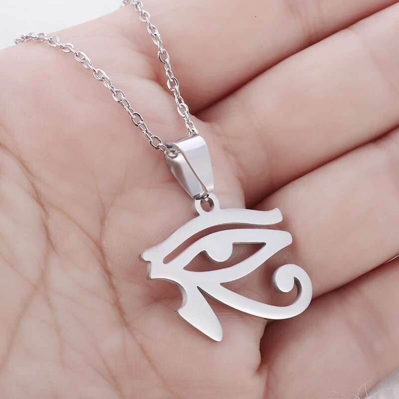 Stainless Steel Eye Mountain Necklace