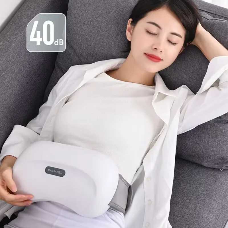 Electric Abdominal Massager Health Care Deep Knead Abdomen Instrument Vibration Body Massage Tool Physio Heating SlimmingW250512