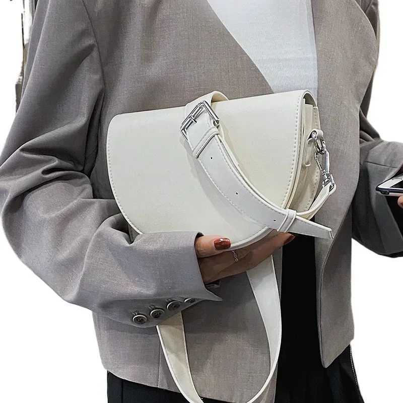 Solid Saddle Bag High Quality Shoulder Designer Bags for Women 2025 New Simple Ladies Crossbody Bag Handbags Z250512