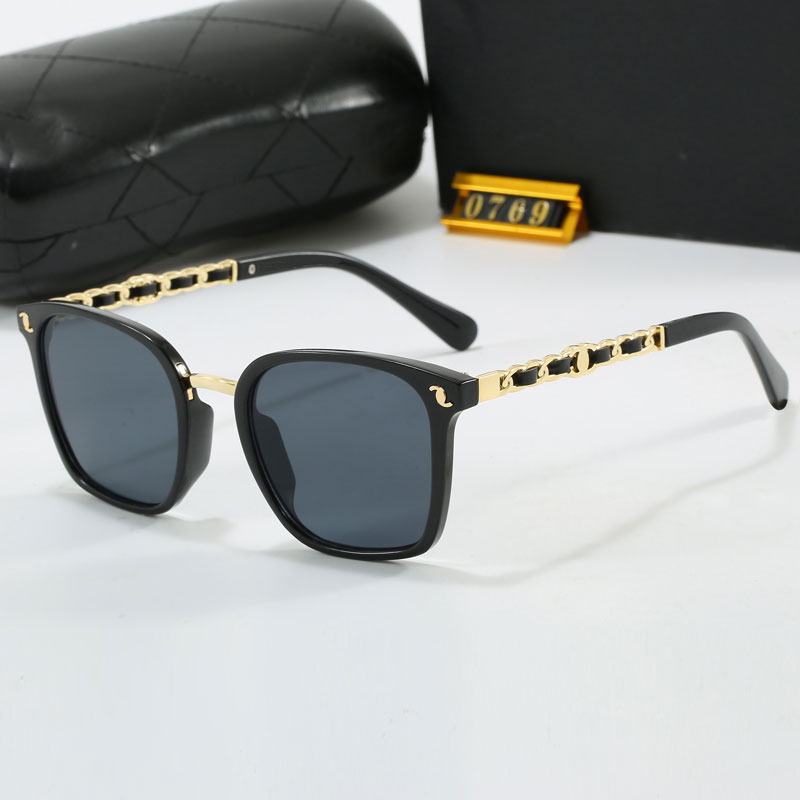 Luxury Designer Sunglasses for Women Classic Square Rope Knot Metal Stand Sunglasses Fine Flat Lenses Beach Sunglasses Travel Essentials