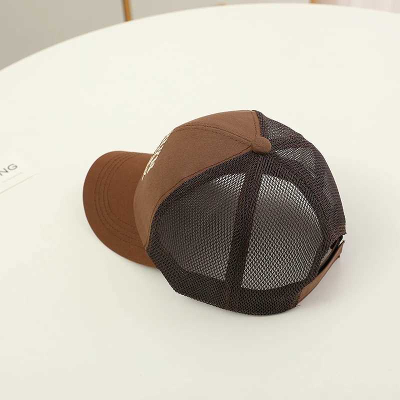 Children Mesh Baseball Cap Summer Breathable Letter Embroidered Baby Sun Hat Kids Boys Girls Outdoor Sunscreen Caps R250512