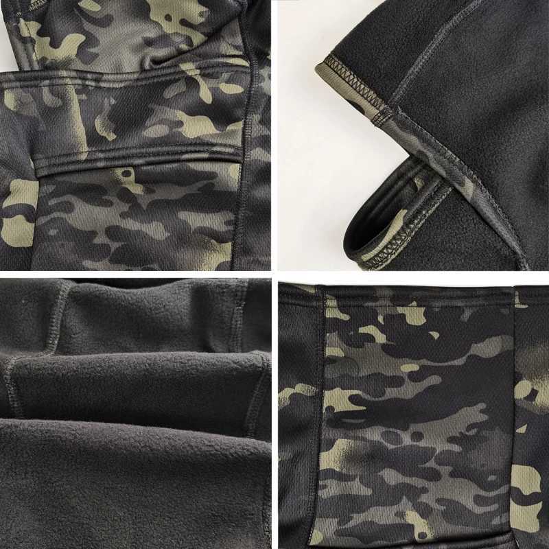 Winter Fleece Warm Camouflage Balaclava Outdoor Cold-proof Ski Cycling Full Face Mask Motorcycle Mask Helmet LiningW250512