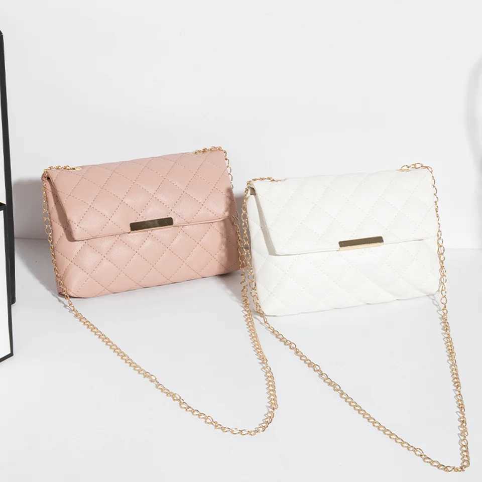 New Diamond Lattice Women Shoulder Bag Female Embroidered Small Square Bag PU Leather Crossbody Bags Handbag Purses Phone Bags Z250512