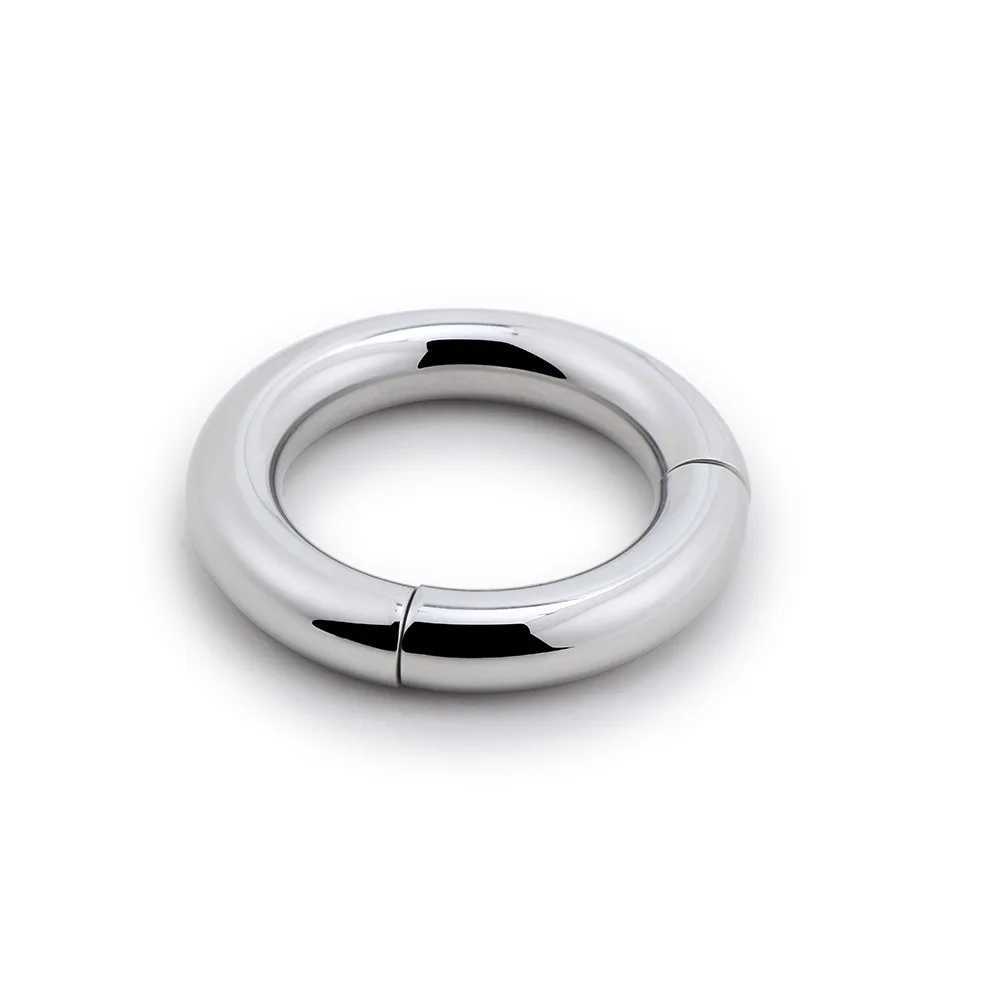 7 size for choose Heavy Duty male Magnetic Ball Scrotum Stretcher metal penis cock lock Ring Delay ejaculation BDSM Sex Toy men W250512