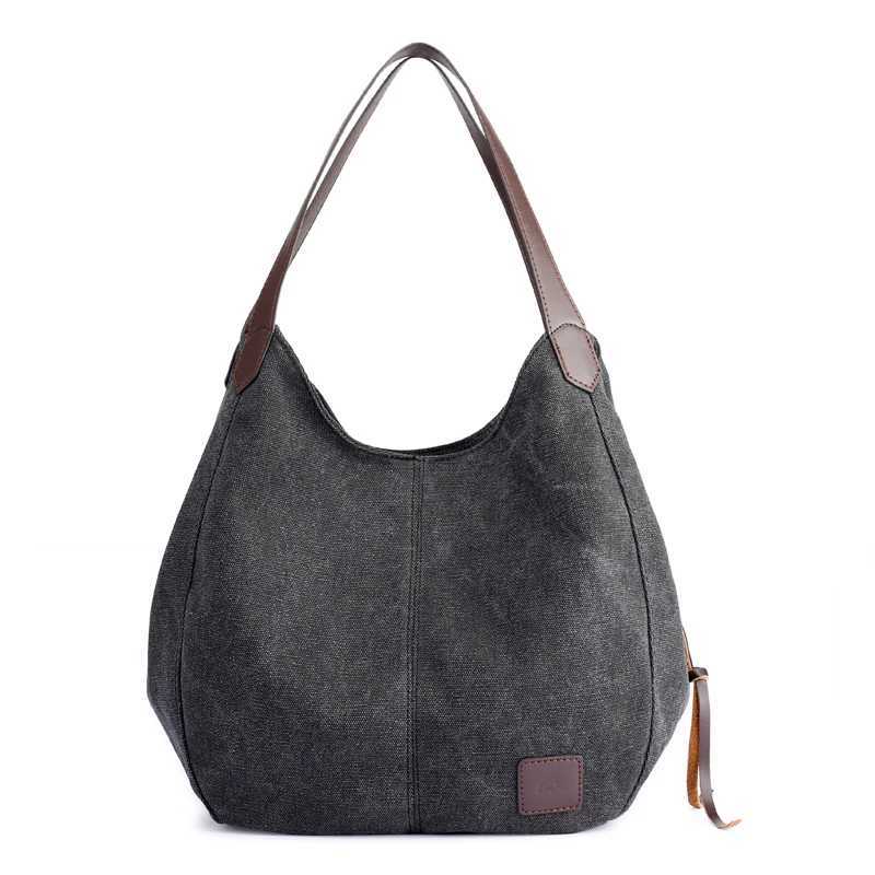 Trendy Canvas Bag Vintage Canvas Shoulder Bag Women Handbags Ladies Hand Bag Tote Casual Handbags Women Hobos Handbags WomenW250512