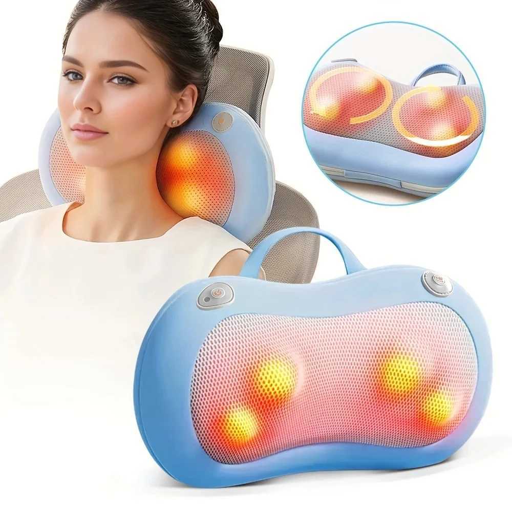 Full Body Neck and Waist Massager Hot Compress Multifunctional Massager Home Office Car Massage PillowW250512