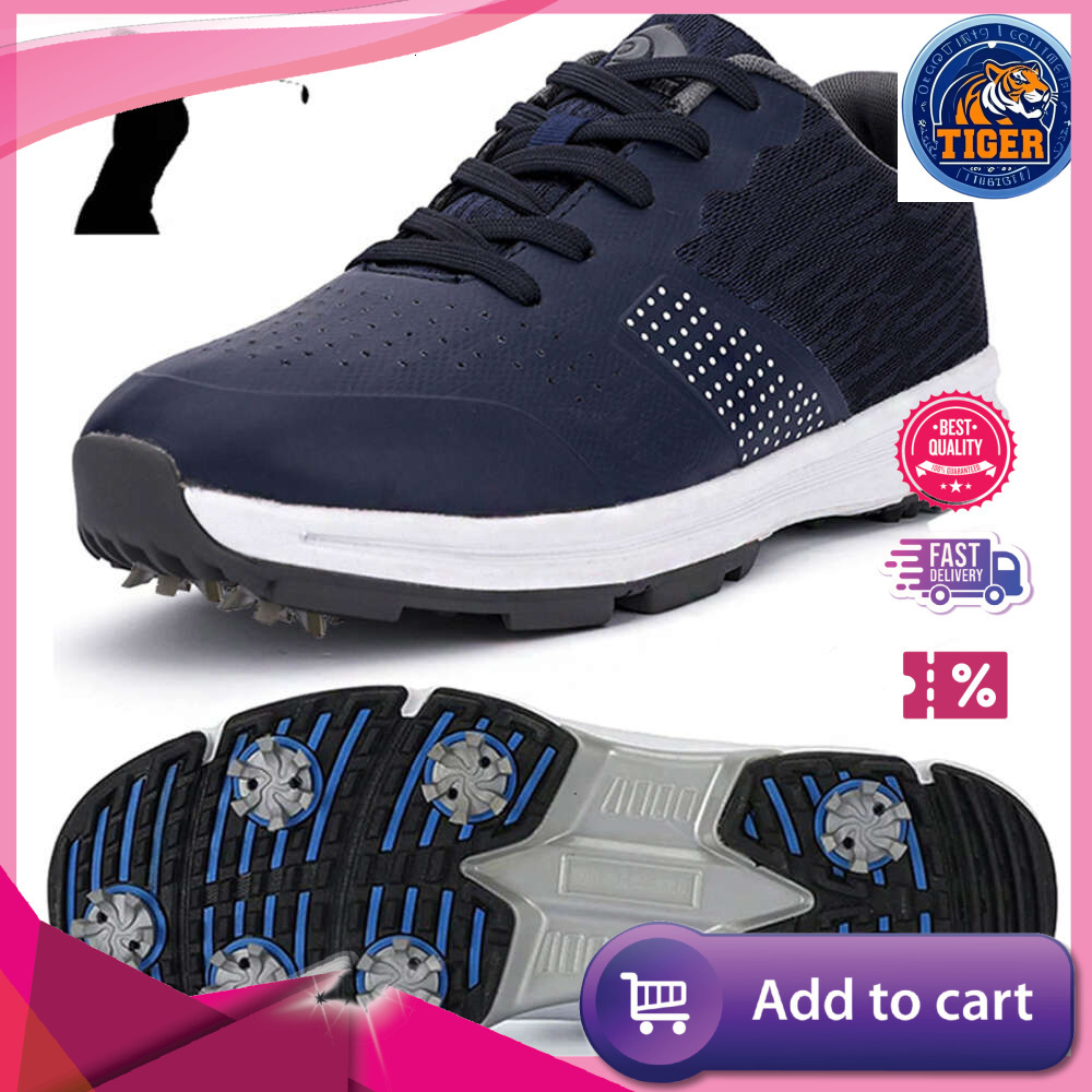 Ddmytiger For Waterproof Shoes Men Spikeless Outdoor Sport Training Sneakers Classic Mens Golf Trainers Big Size Outdoor Shoes
