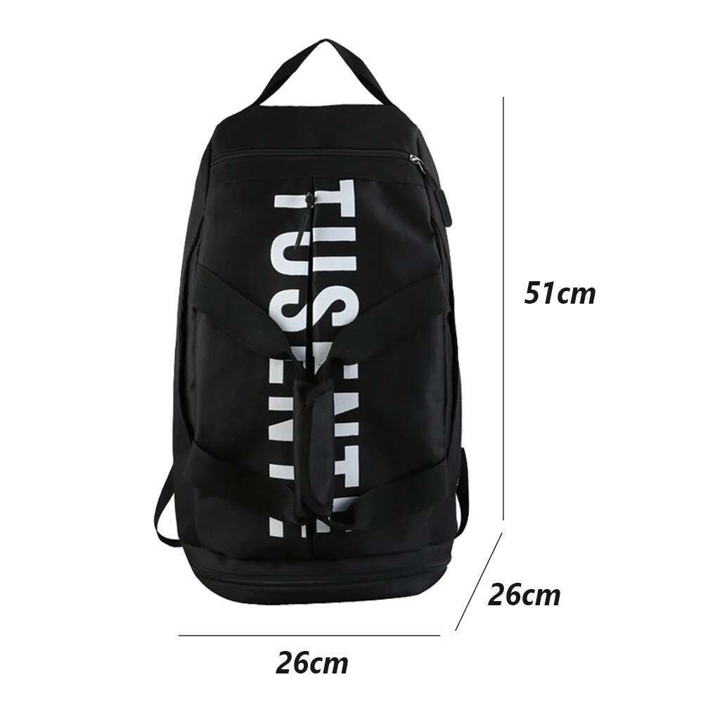Large Capacity Sport Gym Bag Women Fiess Backpack Waterproof Multi-Functional Shoes Warehouse Travel Pack Sports Shoulder Bags