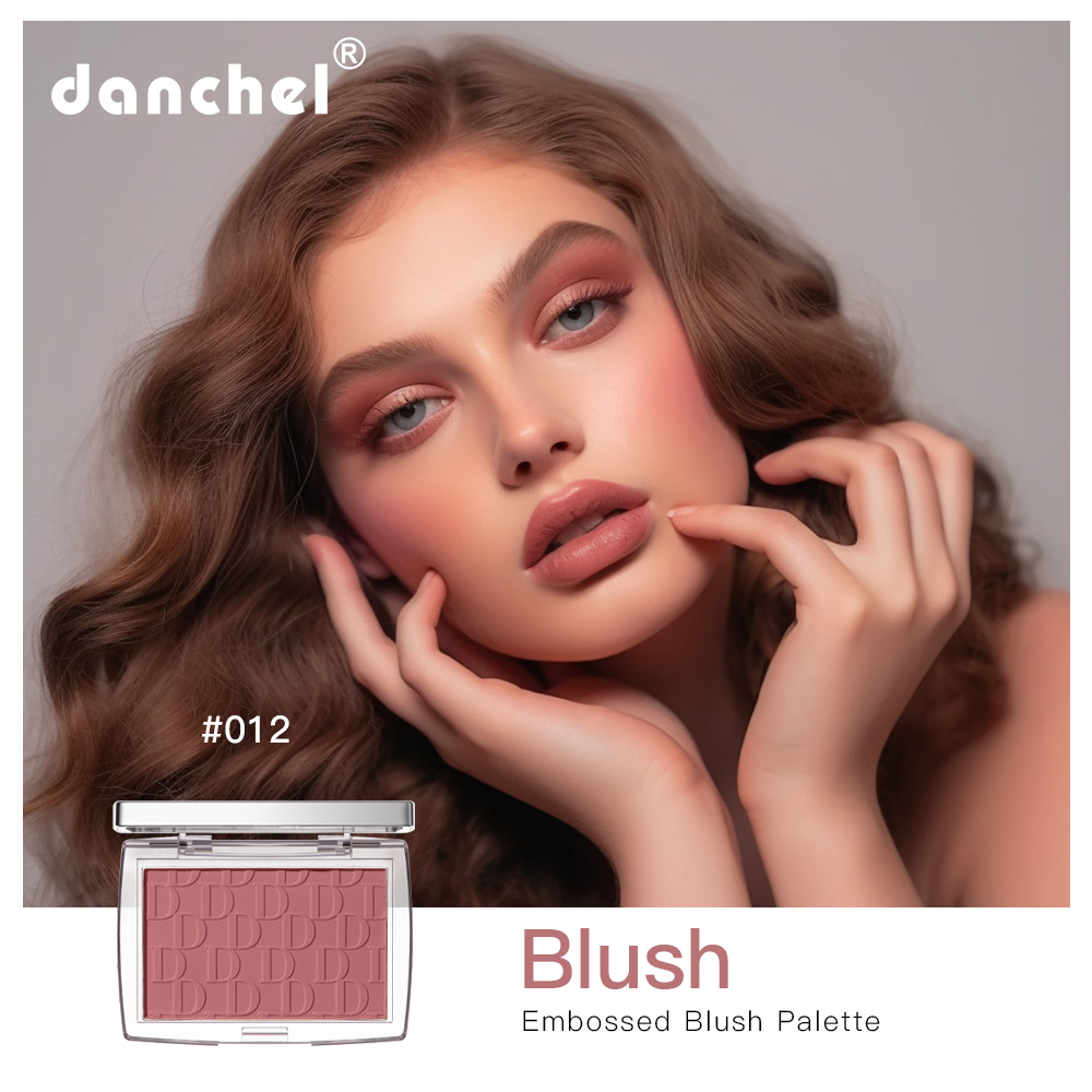 Carved Blush Plate 6-color Pink Matte Natural Versatile To Enhance The Color Blush Rouge Repair Capacity