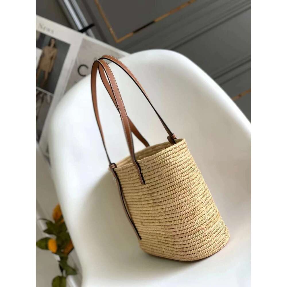 Natural Handmade Luxurious Lafite Grass Woven Bag, Simple And Stylish One Shoulder Handbag