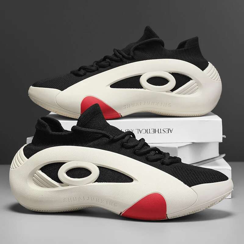 2025 New Men's Basketball Are Wear-resistant, Anti-slip, Casual Sports Shoes, Lightweight and Breathable Mesh Shoes