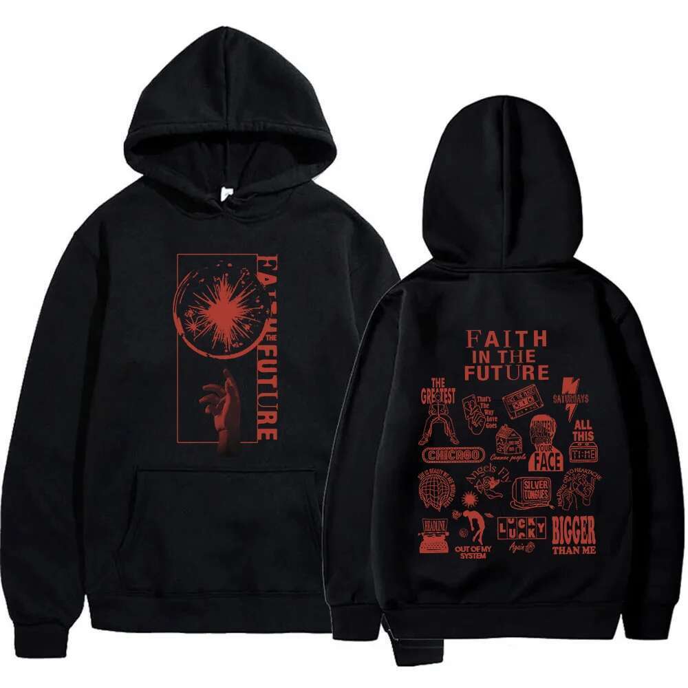 -Tomlinson Faith In The Future Hoodie Men Women Hip Hop Pullover Tops Popular Music Haruku Sweatshirt Fans Gift Designer