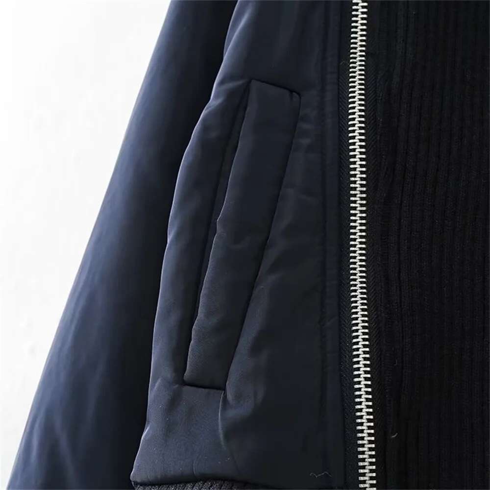 UNIZERA Autumn/Winter Product Women's New Fashion Casual Versatile Zipper Decoration Panel Pilot Jacket Coat