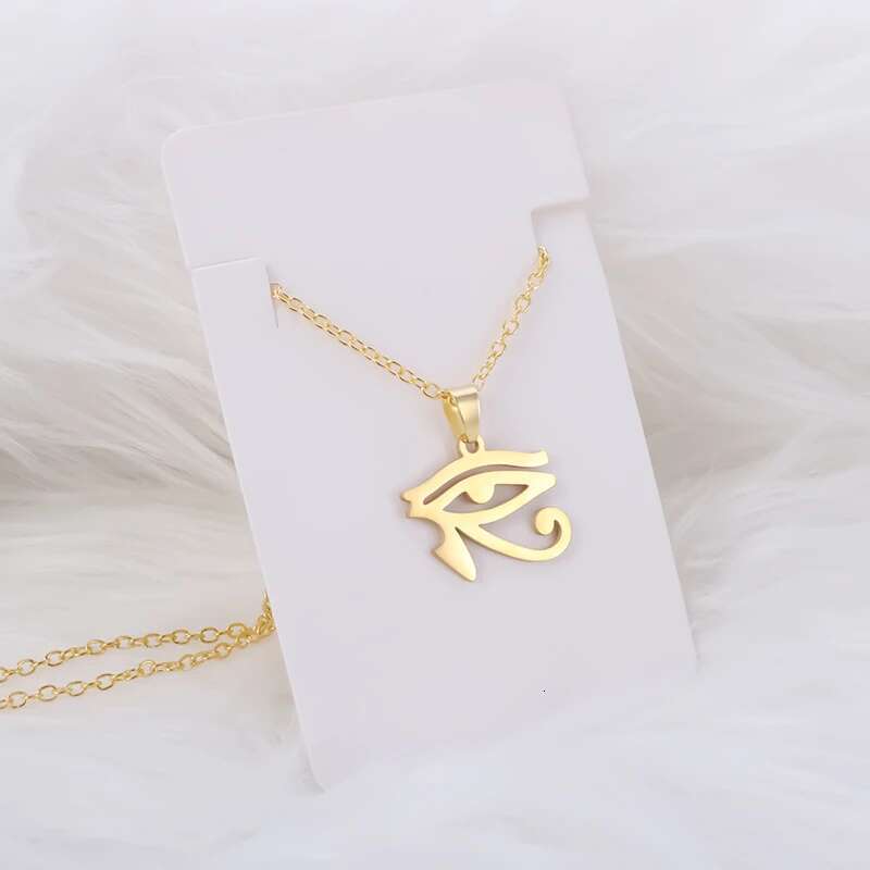Stainless Steel Eye Mountain Necklace