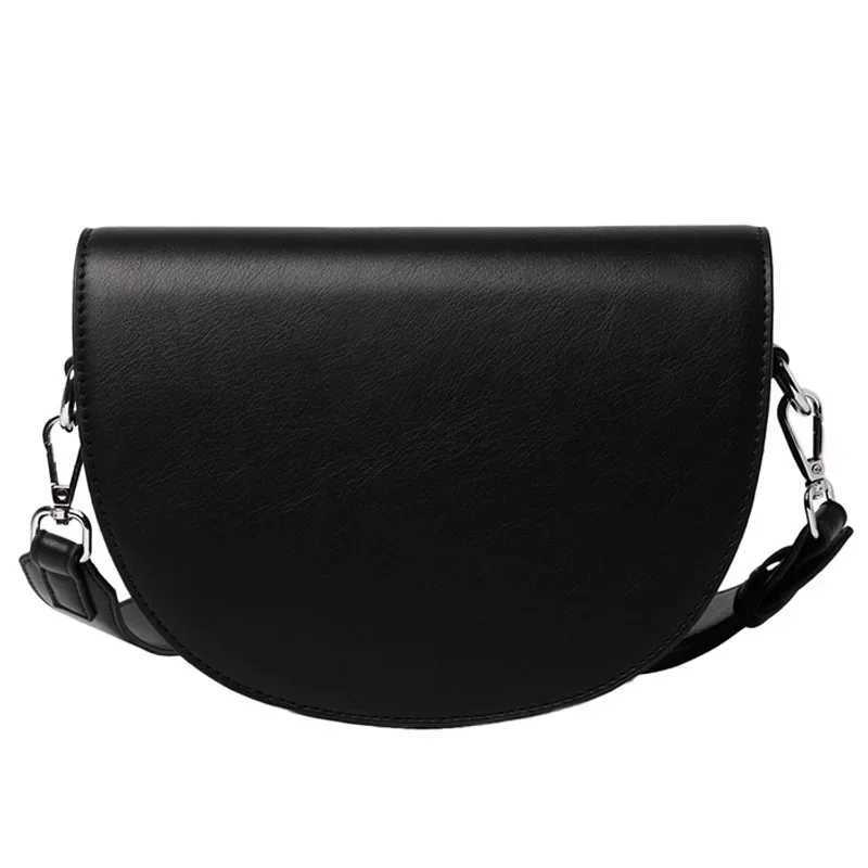 Solid Saddle Bag High Quality Shoulder Designer Bags for Women 2025 New Simple Ladies Crossbody Bag Handbags Z250512