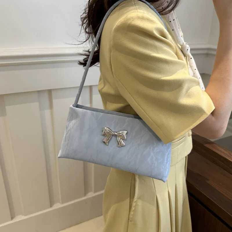 Fashion Bow Decoration Womens Shoulder Bag For Daily Used Square Casual Ladies Handbags Designer Underarm BagsW250512