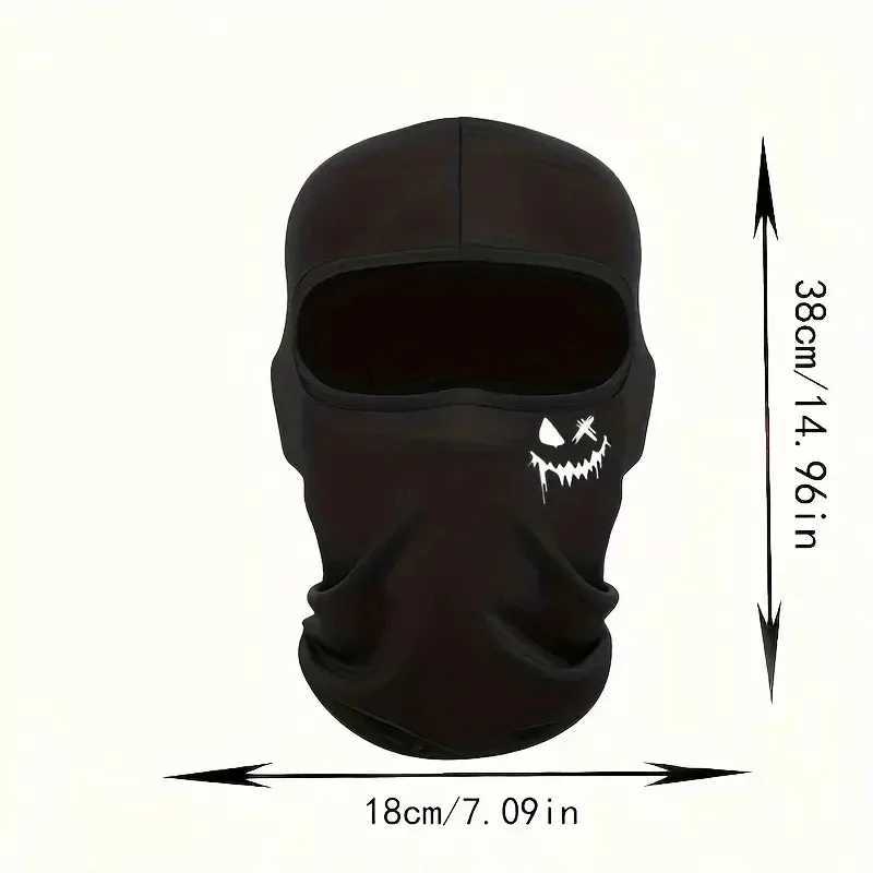 2pcs Graffiti Punk Print Balaclava Hat UV Protection Breathable Full Face Mask For Cycling Skiing Hiking Fishing OutW250512