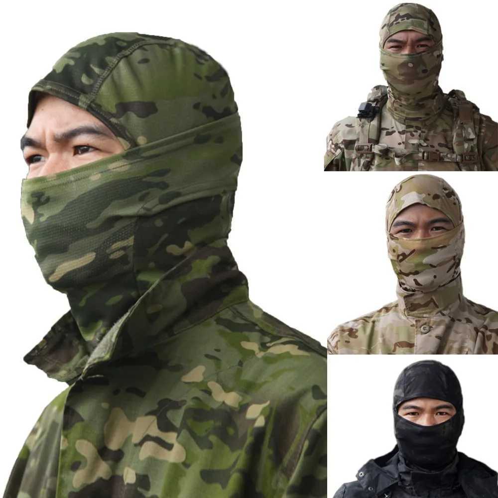 Balaclava Face Mask UV Protection Hood Tactical for Cycling Fishing Hunting Balaclava Outdoor Neck Gaiter Cap Ski Bicycle HatW250512