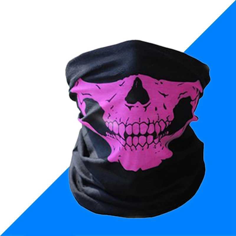 Men Women Scarf Halloween Riding Bandana Headscarf Ski Skull Half Face Mask Ghost Scarf Neck Hiking Scarves Balaclava MasksW250512