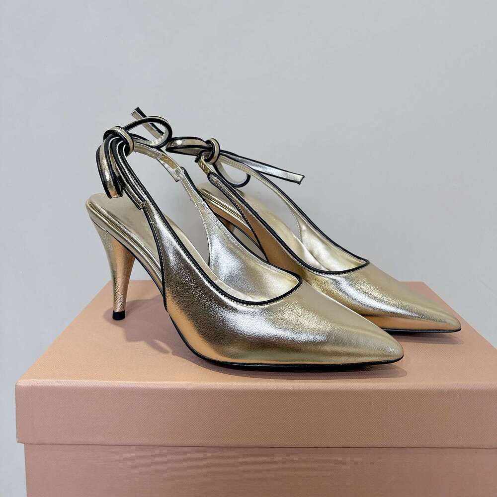 New Women Genuine Leather Pumps Slingabacks Super High Heels Sandals Ankle Strap Summer Designer Shoes Zapatillas De Mujer