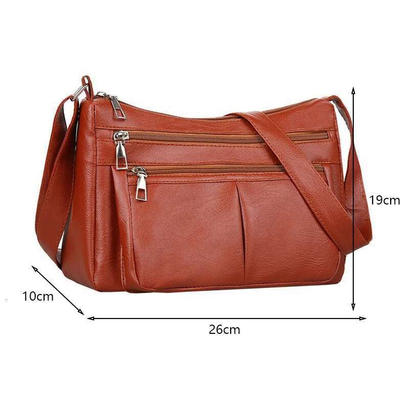 New Women's Trend Korean Shoulder Bags Designer Brand Ladies Handbags Soft Leather Fashion Versatile Crossbody Bag