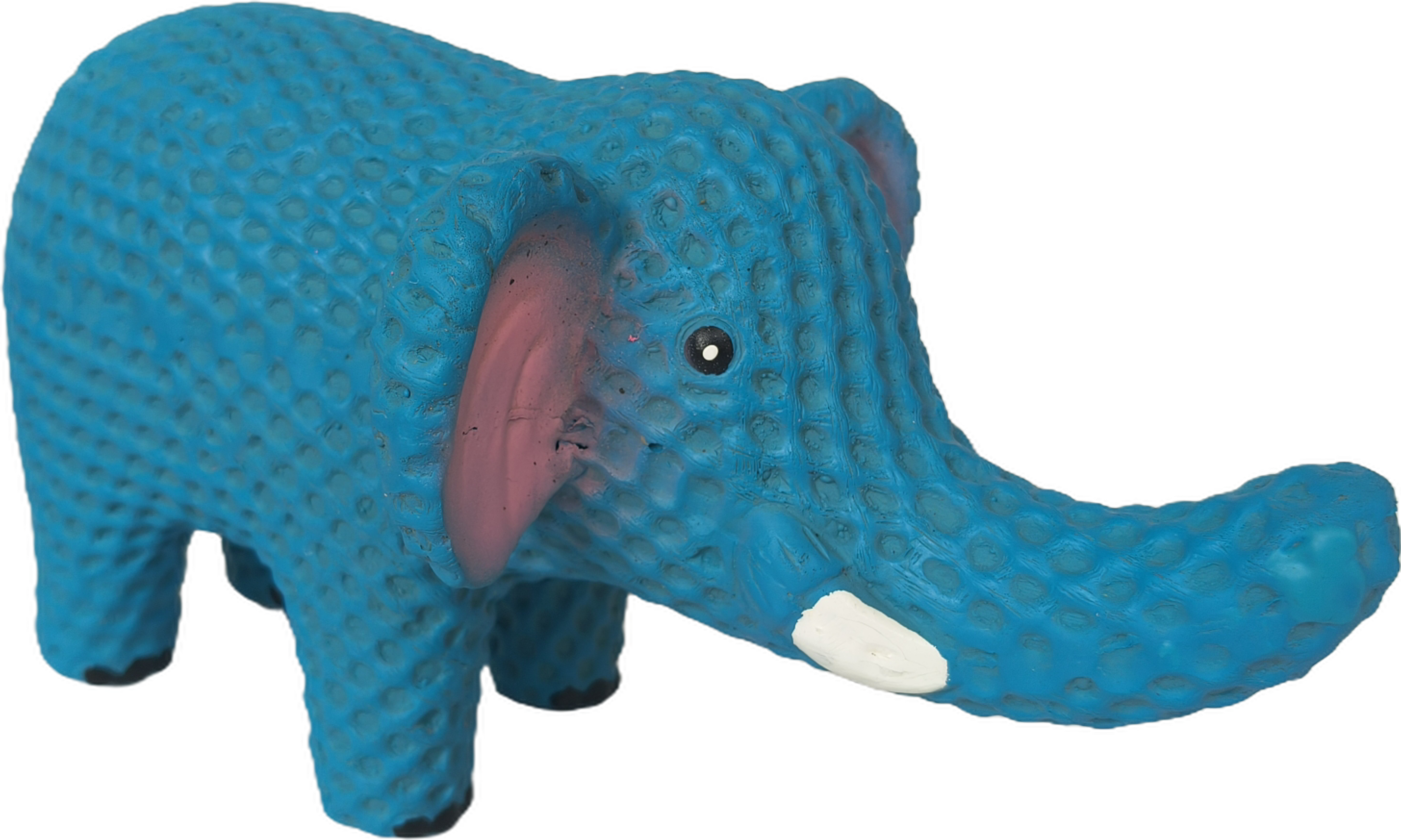 Latex Interactive Squeaky Dog Toy Natural Elephant & Rihnoceros Shaped Soft Rubber Chewy Sound Puppy Pet Toy 1pc/Pack